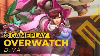 OVERWATCH D.VA gameplay 12 kill | Assurman