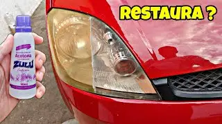 Acetona Restaura Farol Amarelado ?