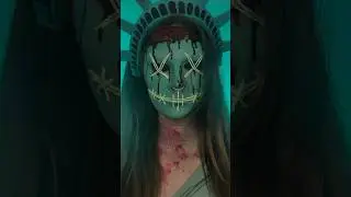 12/31 The Purge 🗽 ib: ​⁠@MadalynCline #thepurge #purgemakeup #halloween #halloweenmakeup #makeup