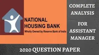 NATIONAL HOUSING BANK PREVIOUS YEAR QUESTION PAPER | COMPLETE ANALYSIS ON TOPICS ASKED IN EXAM OF AM