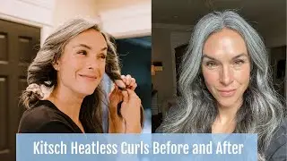 How to Use the Kitsch Satin Heatless Curling Set | Before & After Results