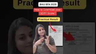 How to download your GD/PI #gdpi #bfa #cuet #bhu #fineart #result #shortsfeed #practicalexam