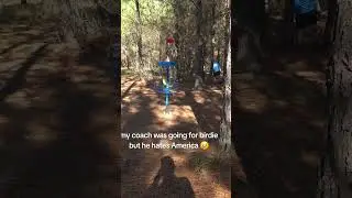 disc golf fail from my coach 😢 #discgolf #foryou #frisbeesport #discgolfnation #sports