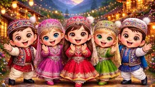 Dudi dudi dam dam💃💃Baby Dancing in Traditional Dress|Festive Village Lights|dudidudi#dudidudidamdam 