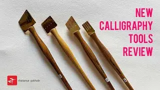 New Calligraphy Tools Review | Devanagari & English | Chaitanya Gokhale Calligraphy