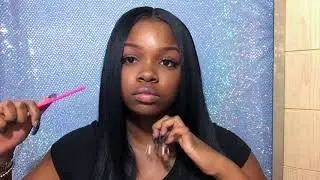 How I Keep My LONG Hair Bone Straight Overnight | HAIR NIGHT ROUTINE