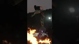 No footed can over the flames 🔥 #shorts #ridecannondale