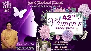 Women's Sunday Service - (18-01-2026) | Sis. D. Juli | Good Shepherd Church - CNI Dharavi
