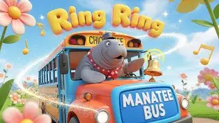 Ring Ring Manatee Bus 🐋🚌✨ | Fantasy Song for Kids | Learn Colors and Ocean Bus Magic