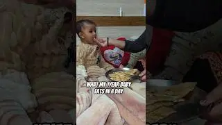 what my 1 year old baby eats in a day #food #babyfood #youtube