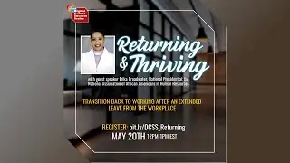 Digital Career Success Series: Returning & Thriving