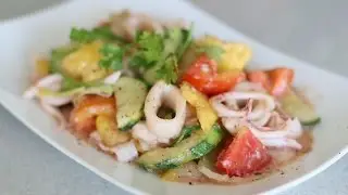 Жареные кальмары с овощами | Рецепты Хелен