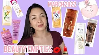 XXL Empties Emptied Beauty Products March 2022 Anatomicals, Ivybears,Gliss kur...