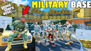 Franklin Turn His House into Army Military Base in GTA 5 | SHINCHAN and CHOP