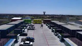 Shipping Container Community and Design District in Fort Worth