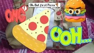 Bhai ne diya burger pizza party 🎉