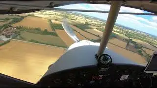 Approach and crosswind landing at Monewden Airfield in a C42 microlight