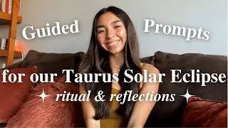 Taurus New Moon Solar Eclipse Guided Journaling Prompts 🌻 April 30, 2022 with Jocelyn