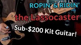SUB-$200 Telecaster kit guitar - How TWANGY does it sound?