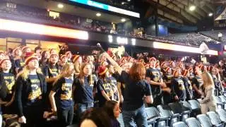 Bernotas Middle School Choir at Chicag Wolves game