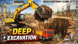 JCB Deep Excavation for Foundation | Construction Simulator Gems 3D Gameplay