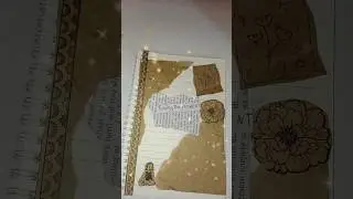 vintage brown journal #journalling #craft ideas #trending song#trending #journal with me 🎀💖🎀#craft