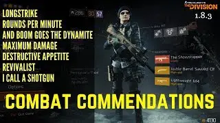 The Division Combat Commendations (Patch 1.8.3)!