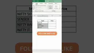 #21 Excel Interview Questions - Stock market live price #msexceltricks