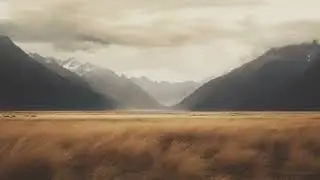 Warm Mountains Landscape Frame TV Art | Landscape Painting Canvas | 1 Hour Tv Screensaver | 2024