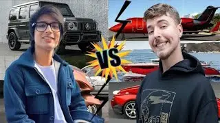Sourav Joshi vs MrBeast LIFESTYLE Clash! Who Is Richer in 2025  Shocking Celebrity Comparison LIVE!