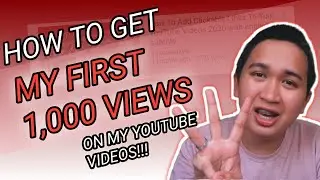 How To Get Your First 1000 Views On YouTube Videos