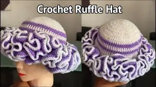 Easy Crochet Ruffle Hat Tutorial | Beginner friendly 