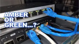 Why a network device's port can blink amber instead of green