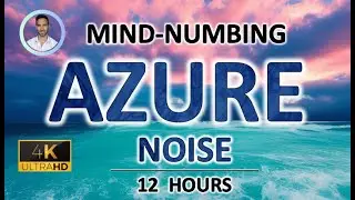 Mind-numbing Azure Blue Noise | 12 Hours | BLACK SCREEN | Study, Sleep, Tinnitus Relief and Focus