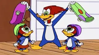 Woody Woodpecker | Skateboarding with Woody | Full Episode