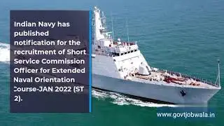 Indian Navy SSC Officer Recruitment 2021 &ndash; Apply Online for Jan 2022 Course