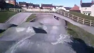 Shanaze Reade riding Wrexham Play BMX Track