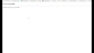 Service Unavailable | HTTP Error 503. The service is unavailable | IIS