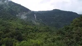 Drone View of Gerusoppa Waterfalls, on the Way to Gokarna, Karnataka