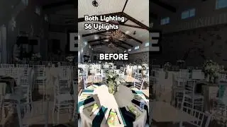 Both Lighting S6 Uplights #wedding #uplighting #reception