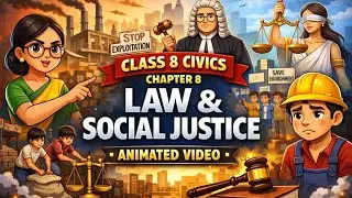Law and Social Justice Chapter 8 Civics Class 8 animated video Hindi Law  & Social Justice Animated