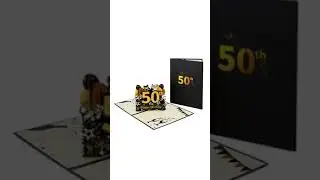 Happy 50th Birthday Pop-Up Card #birthday #cards #happy #popupcard