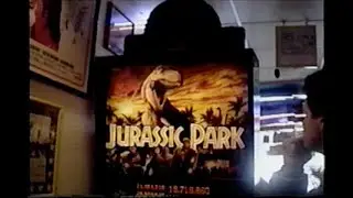 Data East Jurassic Park pinball on test location 1993