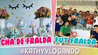 CHÁ DE FRALDA + FUT FRALDA #BabyKathiel | Kathy Castricini