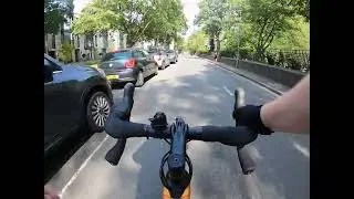lovely ride, 49 miles.  SE London to SW London and Back Again.