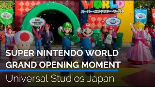 Super Nintendo World Grand Opening Moment | Universal Studios Japan