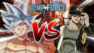 Team Goku Vs Team Jotaro (Jump Force CPU Vs CPU Ai Battle)