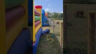 Bouncy castle blowers! Short vid. Aug 2025.