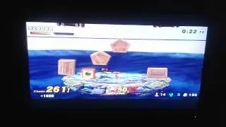 Getting combo'd by the Trophy Rush Stage.