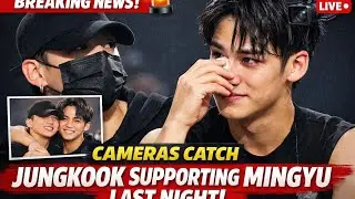 Breaking news. Cameras Catch Jungkook Supporting Mingyu Last Night.!?